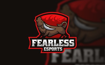 Logotipo de deportes electrónicos Bull Fearless