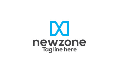 Modelo de Design de Logotipo Newzone N Letter