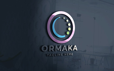 Ormaka O brief professioneel logo