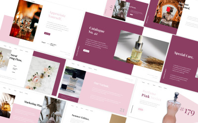 Perfume Pink Seris Google Slides Template