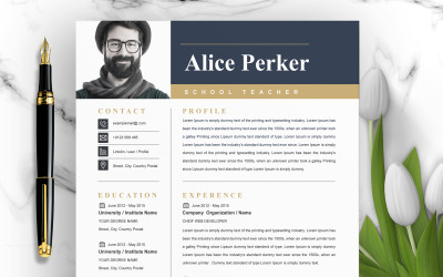 Alice Perker / CV-Vorlage