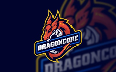 Dragon Core Sport och E-Sports logotyp
