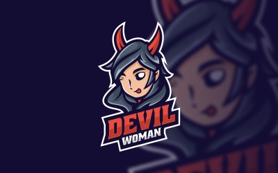 Logo Devil Woman Sport ed E-Sport