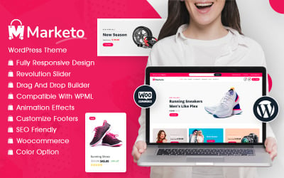 Marketo - E-Commerce- und Multivendor-Marktplatz Woocommerce WordPress Theme