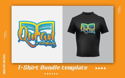 Islamisk Koran vektor T-shirt klistermärke designmall