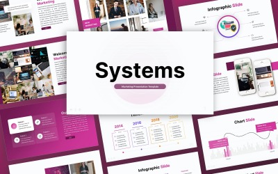 Systemen - Multifunctionele marketing PowerPoint-sjabloon