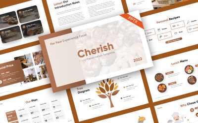 Cherish Food Bakery Modèles des présentations PowerPoint