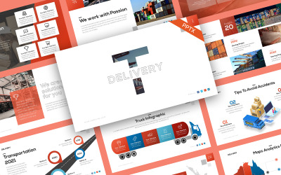 Šablona PowerPoint Logistics dodání