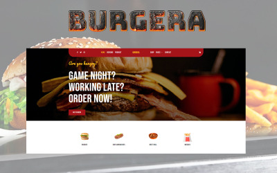 Burgera – HTML-шаблон швидкого харчування та ресторану