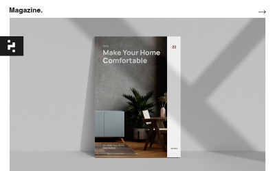 Minimal möbeltidningsmall