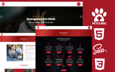 Pet Clinic Html5 Css3 Theme Website Template