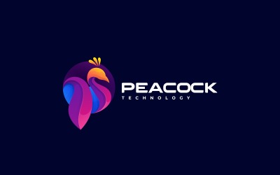 Tavus Kuşu Renkli Logo Tasarımı