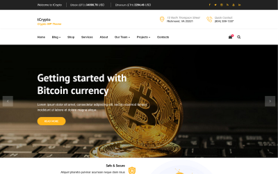 tCrypto - Crypto тема WordPress