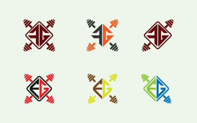 FG-Logo-S-Gym-Vector-Šablona