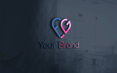 FG-nebo-GF-Love -Logo-Vector-Template
