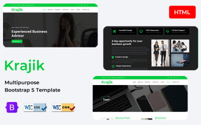Krajik - Business Bootstrap 5 Duyarlı Web Sitesi şablonu