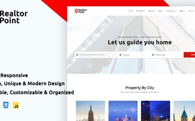 Realtor Point - HTML-Vorlage für Bootstrap-Immobilien