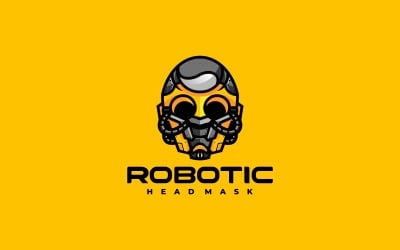 Robotic Simple Mascot Logo