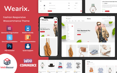 Wearix - багатоцільова модна тема WooCommerce