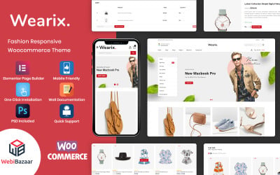 Wearix - Tema WooCommerce de moda multiuso