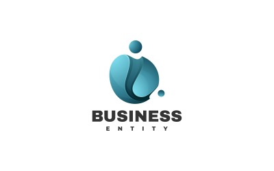 Biznesowy styl logo gradientu