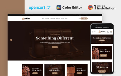 Магазин сумок Aristoc Тема Opencart