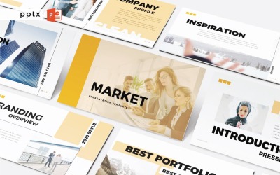 Markt - PowerPoint-Infografik-Folie