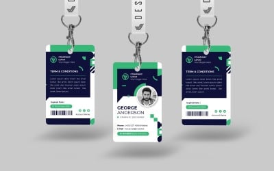 Modèle d&amp;#39;entreprise de carte d&amp;#39;identité