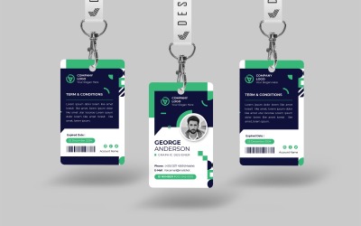 Modello di carta d&amp;#39;identità aziendale