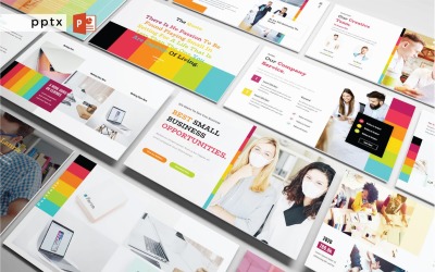 Möglichkeiten für kleine Unternehmen – PowerPoint-Infografik-Folie