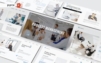 Prozessmanagement - PowerPoint-Infografik-Folie