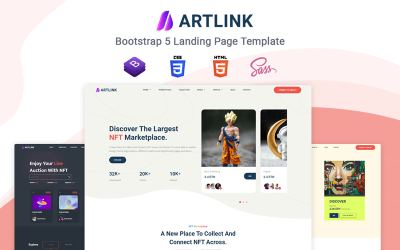 Artlink - NFT Marketplace Webside Template