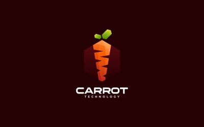 Carrot Gradient Logo Template
