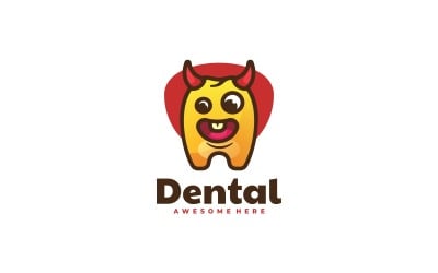 Diş Karikatür Logo Tarzı