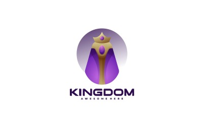 Estilo de logotipo degradado del reino
