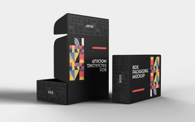 Box Packaging Mockup PSD Template Vol 29