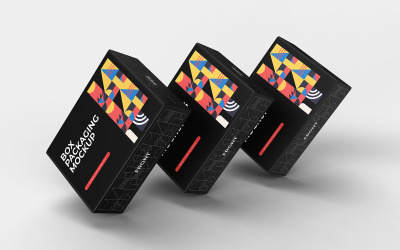 Box Packaging Mockup PSD Template Vol 32