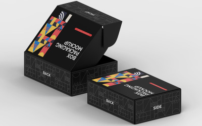 Box Packaging Mockup PSD Template Vol 51
