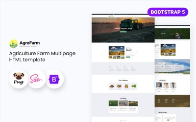 Agrofarm - HTML5-шаблон веб-сайта сельскохозяйственной фермы