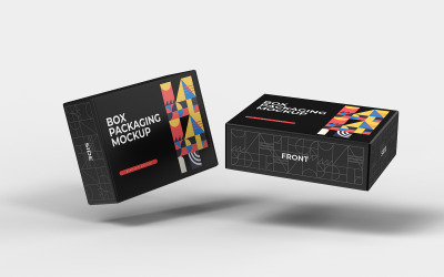 Box Packaging Mockup PSD Template Vol 05