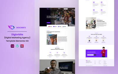 Digiorbite Digital Solution and Services Gebrauchsfertiges Elementor Template Kit