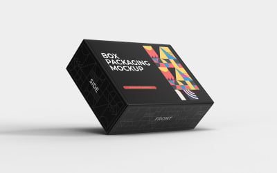 Modello PSD di mockup di imballaggio per scatole Vol 03