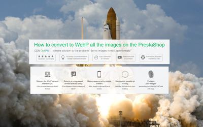 Оптимізація зображень OptiPic та конвертація WebP Безкоштовний модуль PrestaShop