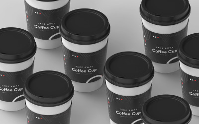Plantilla de maqueta de taza de café para llevar Vol. 29
