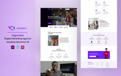 Solución y servicios digitales de Digiorbite Kit de plantilla de Elementor listo para usar