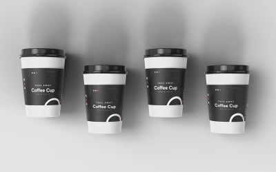 Take Away Coffee Cup Mockup Template Vol 28