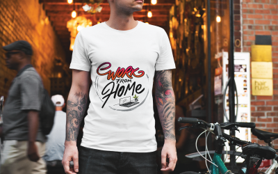 Lavoro da casa Tipografia t-shirt Design