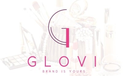 Modello di logo di bellezza e cura di trucco