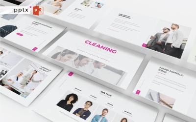 Cleaning Service- PowerPoint Infographics Slide