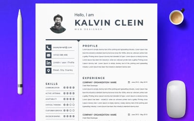 Kalvin / Modèle de CV propre